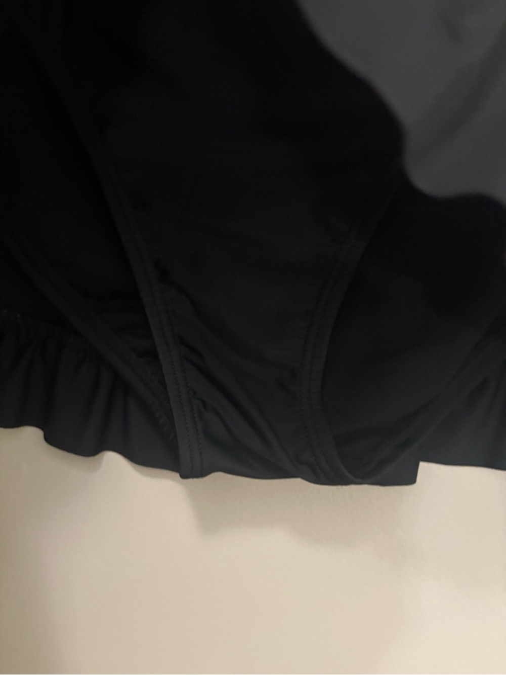 Black Ruffle Mini Skirt - Picture 2 of 3